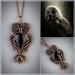 Black onyx owl necklace