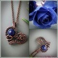 Lapis lazuli heart necklace
