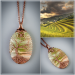 Green onyx tree of life necklace