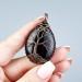 Black onyx tree of life pendant
