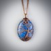 Natural lapis lazuli tree of life pendant