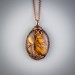 Tiger eye tree of life necklace