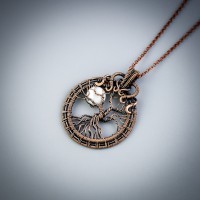Mother of pearl shell moon necklace